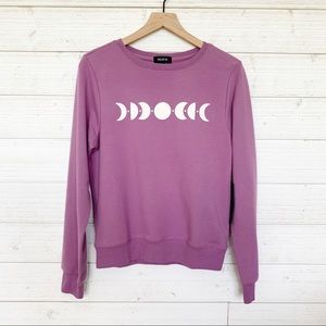 Wildfox Purple Moon Phase Sweatshirt